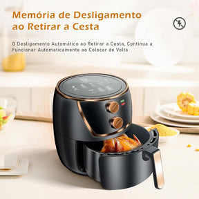 Air Fryer, Fritadeira Sem Óleo Air Fryer 5L, 1500W, WKK-002