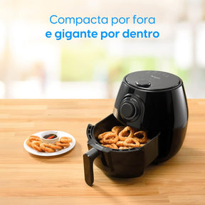 Fritadeira Elétrica Quick Fryer Elgin 4 Litros Preta com cesta removível - Airfryer