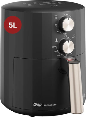 WAP Fritadeira Elétrica Air Fryer GRAND FAMILY 5 Litros, Temperatura Ajustável, Revestimento Antiaderente, 1500W