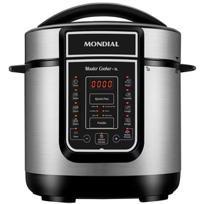 Panela Elétrica de Pressão Mondial Digital Master Cooker PE-40 3L - Preta/Inox