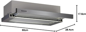 Suggar Depurador de Ar Slim de Embutir 60cm Frontal Inox DE61IX