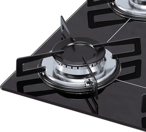 Cooktop 4 bocas Chamalux ultra chama Bivolt Trempe de Chapa Preto