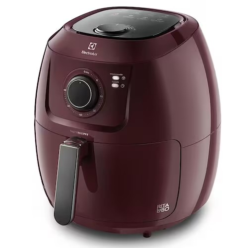 Fritadeira Elétrica Sem Óleo Air Fryer Electrolux Family Efficient Por Rita Lobo EAF51 5L – Vermelha Escura