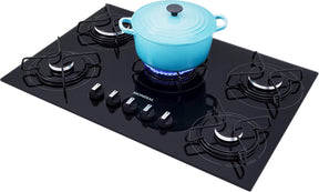 Cooktop a Gás, 5 Bocas, Mondial, Preto/Inox, Bivolt - CTG-02