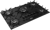 Cooktop 5 Bocas a Gás Itatiaia Itamaster com Tripla Chama e Acendimento Superautomático Preto Bivolt