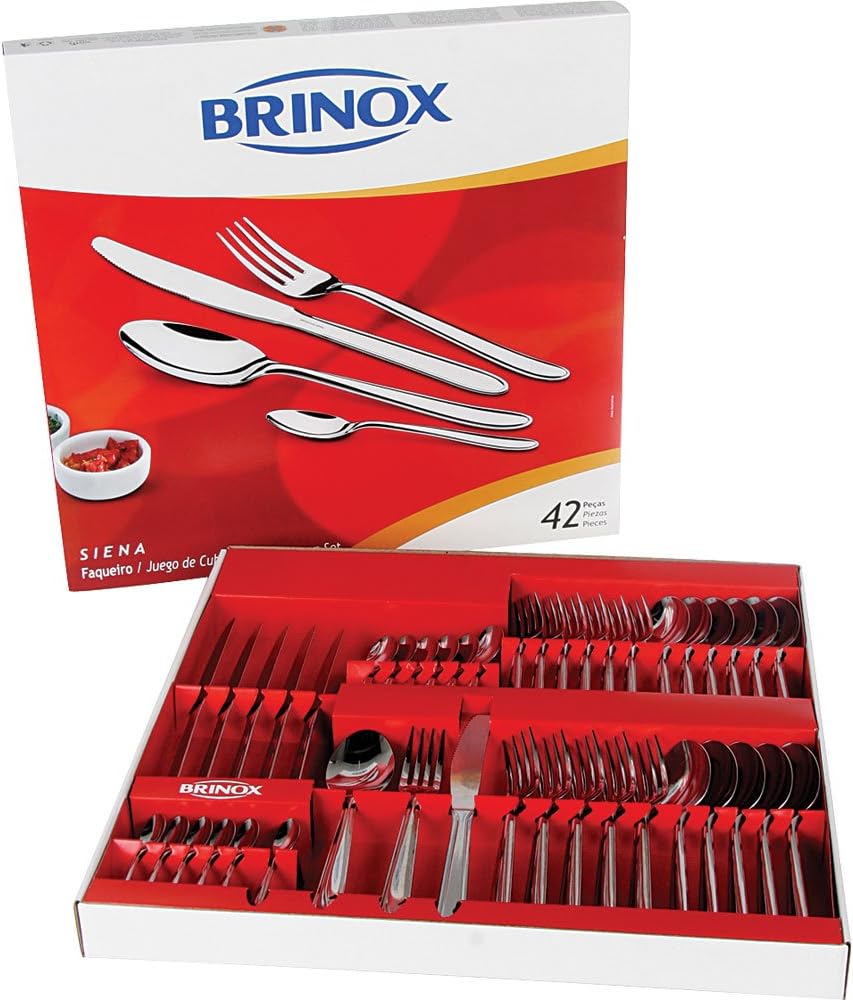 Faqueiro Siena, Brinox 5109/102, Aço Inox