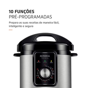 Panela Elétrica de Pressão Mondial PE-47 Pratic Cook 3L - Inox