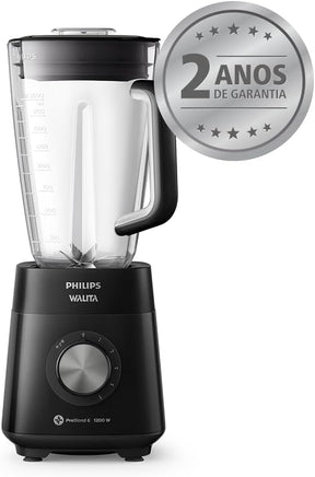 PHILIPS Liquidificador Série 5000, RI2242, Preto, Jarra Inquebrável, Walita