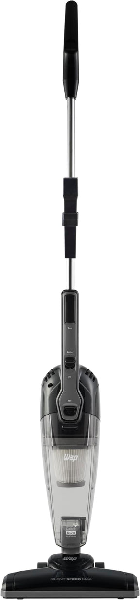 WAP Aspirador de Pó Vertical SILENT SPEED MAX 3 em 1, Compacto, 1 Litro, com Extensor Removível, 85mbar 1350W 127V