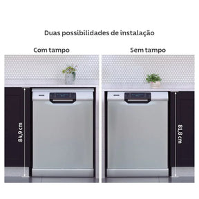 Lava-Louças Tramontina Inox 15 Serviços S15X 60 com 8 Programas e 6 Funções 220 V