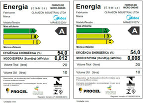 Forno Micro-ondas 20L Branco Midea 127V MRAB21