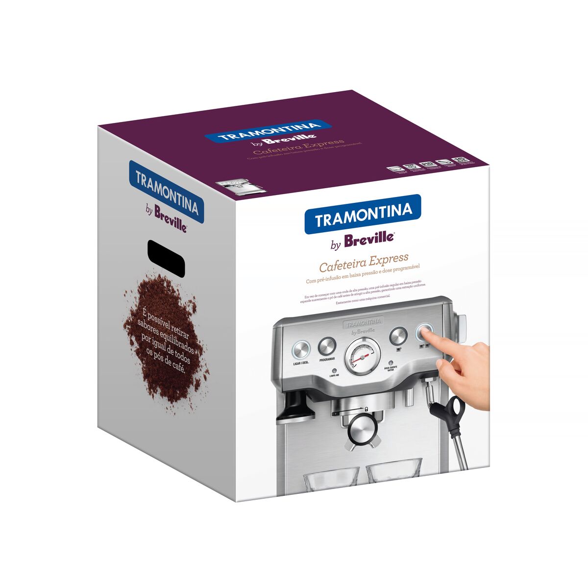 Cafeteira Elétrica Tramontina by Breville Express em Aço Inox 1,8 L 220 V