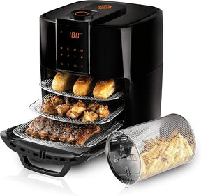 Fritadeira Elétrica Masterchef Oven By Mallory 12 Litros Com 1700W, Paneil LED, Multi Função Air Fryer, Forno e Desidratador