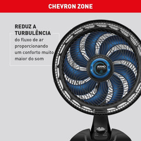 Ventilador Arno X-treme 9 Mesa Repelente 9 pás 160W 40cm