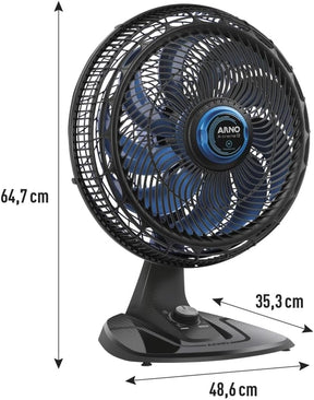 Ventilador Arno X-treme 9 Mesa Repelente 9 pás 160W 40cm