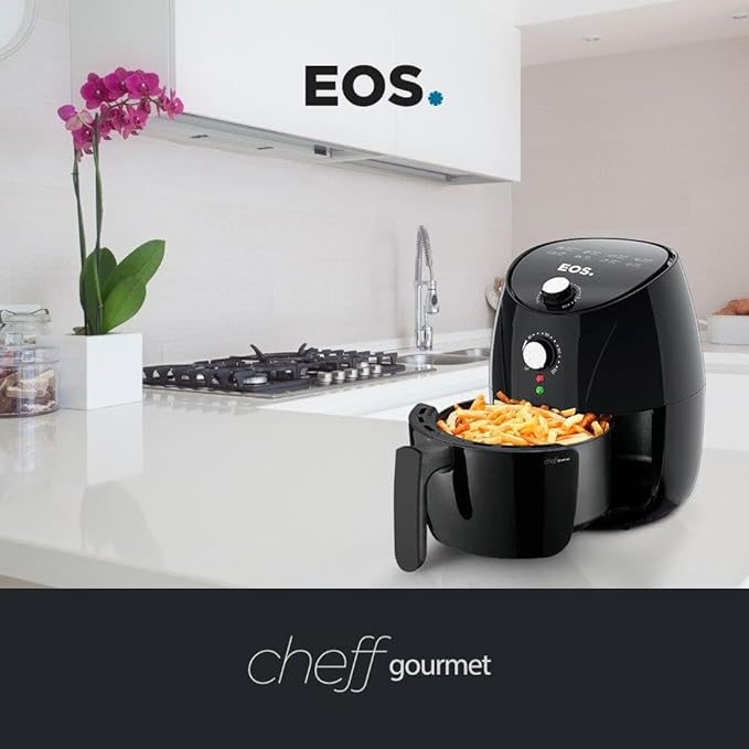 Fritadeira Sem Óleo Air fryer Eos Chef Gourmet 4 Litros Preto Eaf40p