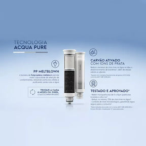 Filtro/Refil Original de Água Acqua Pure para Purificador de água Electrolux PE12A/PE12B/PE12G/PE12V